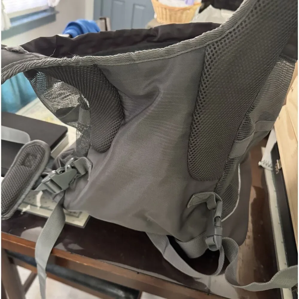 Outward Hound Dog Carrier Backpack Gray Mesh Pet Travel Bag Adjustable Medium